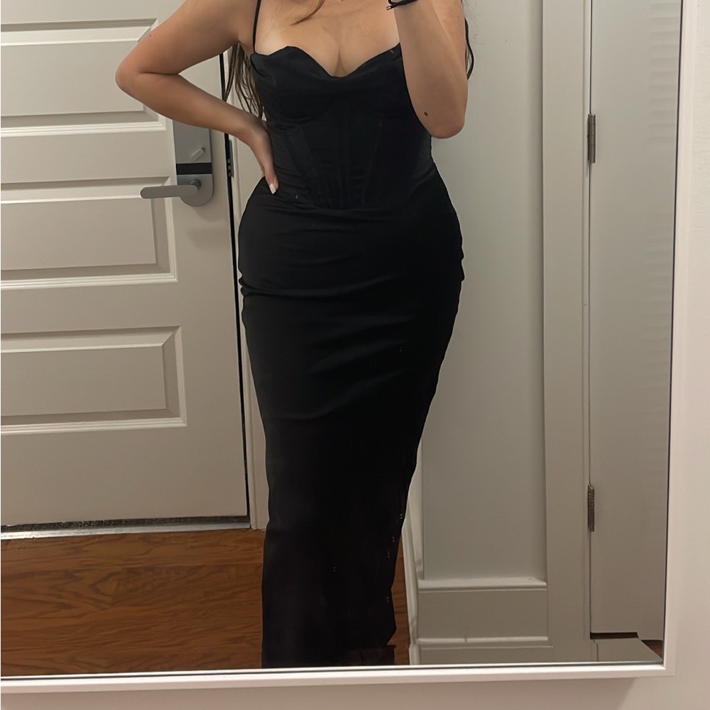 House of CB Black Corset Dress